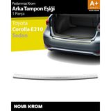 Nova Krom Toyota Corolla Krom Arka Tampon Eşiği 2019 Üzeri
