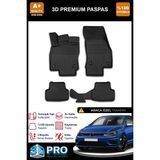 Nova Krom Vw Golf 7 3D Pro Havuzlu Paspas 2012-2020 - Siyah