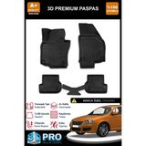Nova Krom Vw Jetta 3D Pro Havuzlu Paspas 2008-2010 - Siyah