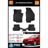 Nova Krom Vw Jetta 3D Pro Havuzlu Paspas 2011 Üzeri - Siyah