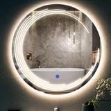 Nova Led'li Kumlamalı Lavabo & Banyo Aynası (Dokunmatik Sensörlü) günışığı led'li 80 x 80