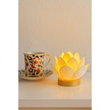 Nova Lotus Çiçeği Tasarımlı Dekoratif Plastik Led Mumluk Tealight - Sıcak ve Zarif Işık