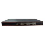 Nova ND1P2404LFGX 24 Port Poe+ 10-100 Mbps 2 Port 10-100-1000 Mbps Uplink 2 Port SFP 300W Switch