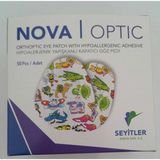 Nova Optik Çocuklar İçin 5.6x6.9cm Göz Kapama Bandı Pedi 50 Adet Hipoalerjenik Yapışkanlı - 1