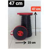 NOVA PLASTİK Tabure Katlanır Akordiyon Tabure 47 cm