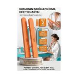 Nova Premium Ex Profesyonel Tırnak Törpüsü 2'li Set 100/180 Grit Kalıcı Oje Protez Tırnak Törpüsü 723128 - Renkli