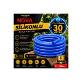 Nova Premium Silikonlu Bahçe Hortumu Araba Yıkama Hortumu Sulama Hortumu 1/2” (12,5 mm) 30 Metre
