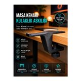 Nova Print Ayarlanabilir Masa Kenarı Kulaklık Askılığı – Vidali 3D Baskı Gaming Kulaklık Standı