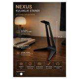 Nova Print Minimalist Masaüstü Kulaklık Standı – 21 Cm Şık Ve Dayanıklı Kulaklık Askılığı