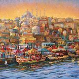 Nova Puzzle 1000 Parça İstanbul Eminönü Balıkçıları Puzzle - Nikolay Sivenkov