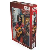 Nova Puzzle 1000 Parça Kırmızılı Gitarist Kadın Puzzle - 41195