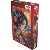 Nova Puzzle 1000 Parça Yetişkin Puzzle Ay Işığında Çiçekli Düşler - 41196