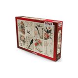 Nova Puzzle Nova 1000 Parça Kuşlar Ve Çiçekler Kolaj Puzzle - Jodielee