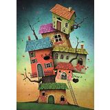 Nova Puzzle Soy Ağacı Fantastik Evler 1000 Parça Puzzle
