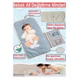 Nova Textile Anne Bebek Bakım Örtüsü, Yenidoğan Alt Değiştirme Matı, Bebek Alt Açma Minderi, Sıvı Geçirmez Alez