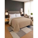 Nova Ultrasonik Kapitoneli Çift Taraflı Çift Kişilik 200X220 Cm Kırlentsiz Tek Pike Bej