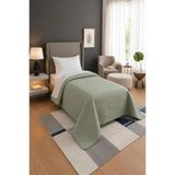 Nova Ultrasonik Kapitoneli Çift Taraflı Tek Kişilik 160X210 Cm Kırlentsiz Tek Pike Adaçayı
