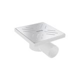 NOVA15X15 Krom Yer Sifonu Q50 Yan Çıkışlı - 15x15 Q50