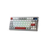Nova75 Mekanik Rgb Klavye Tkl Caramel Latte Switch Tri Mode Kablosuz Makrolu Hot Swap Gaming Oy