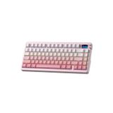 Nova75 Mekanik Rgb Klavye Tkl Strawberry Mint Switch Tri Mode Kablosuz Makrolu Hot Swap Gaming Oyuncu Klavyesi Gradyan Pembe
