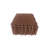 NOVAAVM 16 Adet 1 m² Yer Karosu 25x25 cm Geçmeli Zemin Kaplama Izgarası Banyo Balkon Teras Cami Abdesthane