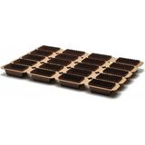 Novacart Dikdörtgen Brownie Kağıt Kek Kalıbı 80X40X40 mm - 5 Adet - 8 x 4 x 4 cm
