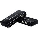 Novacom NVC-KVM60 4K 60 Metre Hdmı+Usb+Ir To Cat6 Kvm Extender - Çok Renkli