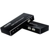 Novacom NVC-KVM60 4K 60 Metre Hdmı+Usb+Ir To Cat6 Kvm Extender - Siyah
