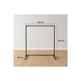 NovaLand Metal Konfeksiyon Ayaklı Elbise Askılık Sabit 150x150x45