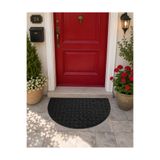 NOVARA SHOP NOVARA HOME KAYMAZ YARIM AY DIŞ KAPI PASPASI SİYAH