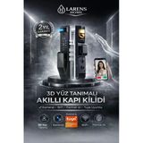 Novarex Pro Akıllı Kapı Kilidi – Yüz Tanıma, Parmak İzi, Şifre, Kart Ve Tuya Uygulama Destekli