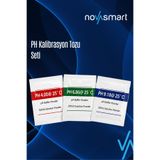 Novasmart Ph Kalibrasyon Tozu Seti – Ph 4.00 / 6.86 / 9.18 – 3'lü Tampon Çözelti Seti – 250 ml