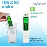 NOVASMART Tds & Ec Su Ölçer | tds metre - Dijital Su Kalite Test Cihazı | Hidroponik, Akvaryum ve Içme Suyu Ölçüm (Aydınlatmalı Ekran)