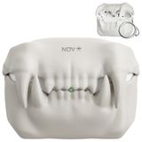 Novastar Airpods Pro 2. Nesil Kılıf Kapağı ile Uyumlu - Airpods Pro Kılıf Kapağı için Tigertooth Tasarımı - Airpods Pro 2 için Havalı Silikon Koruyucu Kılıf Anahtarlıklı Kılıf (A-Beyaz)