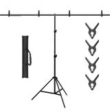 Novatechpro 250X200 cm T-Şeklinde Arka Plan Destek Seti, Stüdyo, Fotoğraf, Video, Fotoğraf Için, Fon Standı Stüdyo, Fotoğraf, Video, Açılış,doğum Günü Için