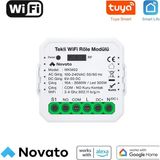 Novato WiFi AC DC Kuru Kontak Akıllı Röle (COM-NO ) Tuya Smart Life Uyumlu - Kombi, Otopark, Yana Kayar Kapı WiFi Kontrol Anahtarı