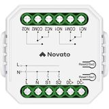 Novato Wifi Çift Kuru Kontak Röle - Ac Dc (Tuya, Smart Life Uyumlu )