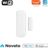 Novato Wifi Kapı Pencere Sensörü Tuya Smart Life Uyumlu Akıllı Ev Sistemi Güvenlik Cihazı