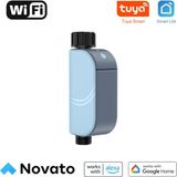 Novato Wifi Pilli Akış Ölçerli Akıllı Sulama Vanası Tuya Smart Life Uyumlu Uzun Pil Ömrü