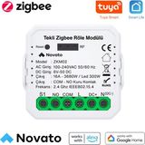 Novato Zigbee Kuru Kontak (COM-NO ) AC - DC Akıllı Röle ( Tuya ,Smart Life Uyumlu )