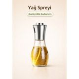 Novaura Zeytinyağı Sprey Şişesi – Airfryer & Diyet Için Yağdanlık 200ML - 001 - Beyaz