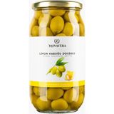 Novavera Limon Kabuğu Dolgulu Yeşil Zeytin 1 lt Cam Kavanozda Doğal Salamura Ürün