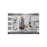 Novax Büyük Boy Lavabo Açar 2000 gr - Süper Güçlü Tıkanıklık Giderici Lavabo Ve Gider Açıcı