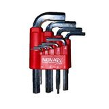 Novax Hex Alyan Anahtar Kısa 9lu Set Gri