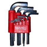 Novax Hex Alyan Anahtar Kisa 9Lu Set
