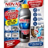 Novax Lavabo Açıcı Wc Mutfak Banyo Gider Açıcı Dök- Aç Performanslı Yüksek Kalite 500 gr 1 Adet