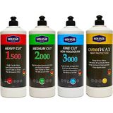 Novaxir Pasta Cila Set 1L Kalın 1500, Orta 2000, İnce 3000 Pasta-1l, Carnawax Boya Koruma-1l Nvpset ile Etkili Araç Bakımı