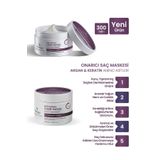 Novega Argan & Keratin Hızlı Onarıcı Yıpranmış, Kuru Saç Maskesi - Derinlemesine Onarım & Canlılık 300 ML