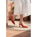 NOVELLAM SHOES Kadın Harmony Kırmızı Rugan Klasik Topuklu Ayakkabı