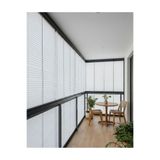 Noveva Home Beyaz Plise Perde Cam Balkon Pliseli Perde Isı Yalıtımlı Katlanabilir 1.Kalite Kumaş